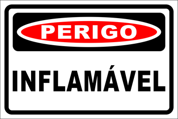 ANP - INFLAMÁVEL 300X300MM