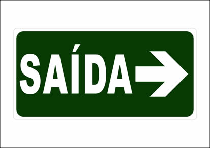Placa M11 - 252x126mm - Demais dimensões sob consulta
