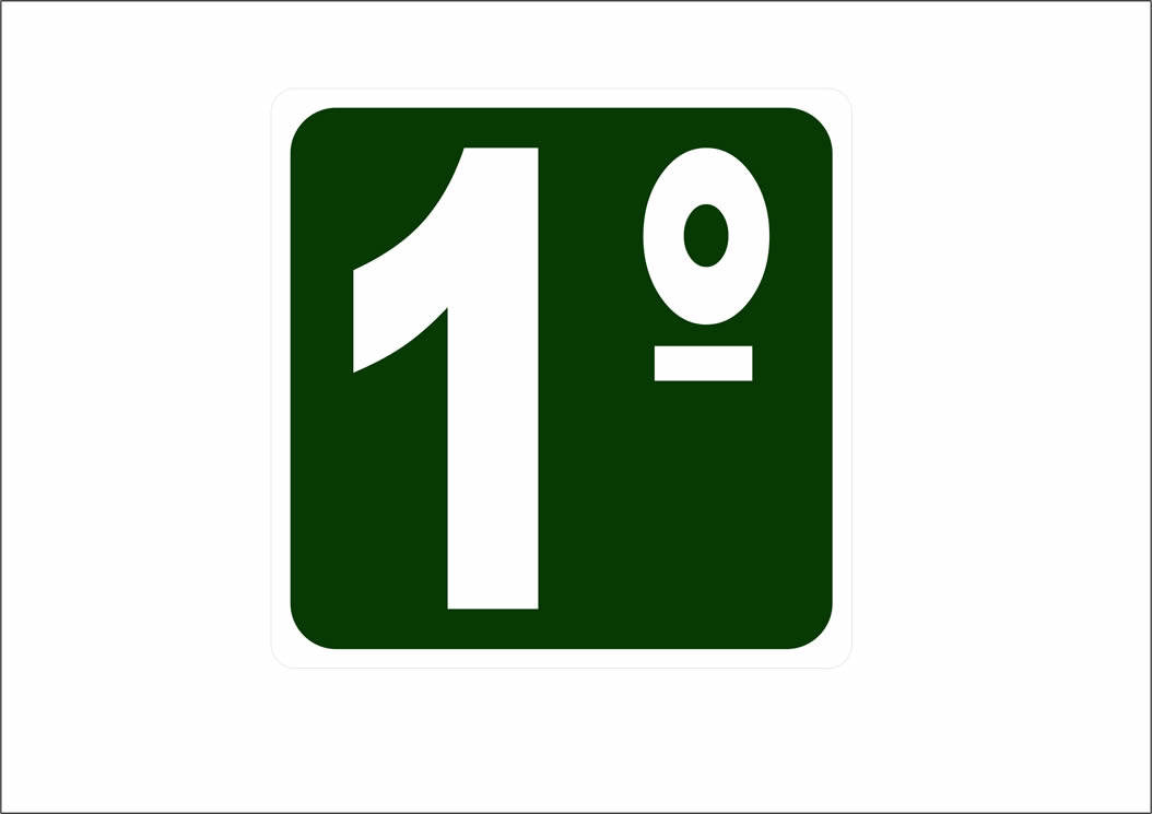 Placa S17 - 150x150mm - Texto sob encomenda - Demais dimensões sob consulta