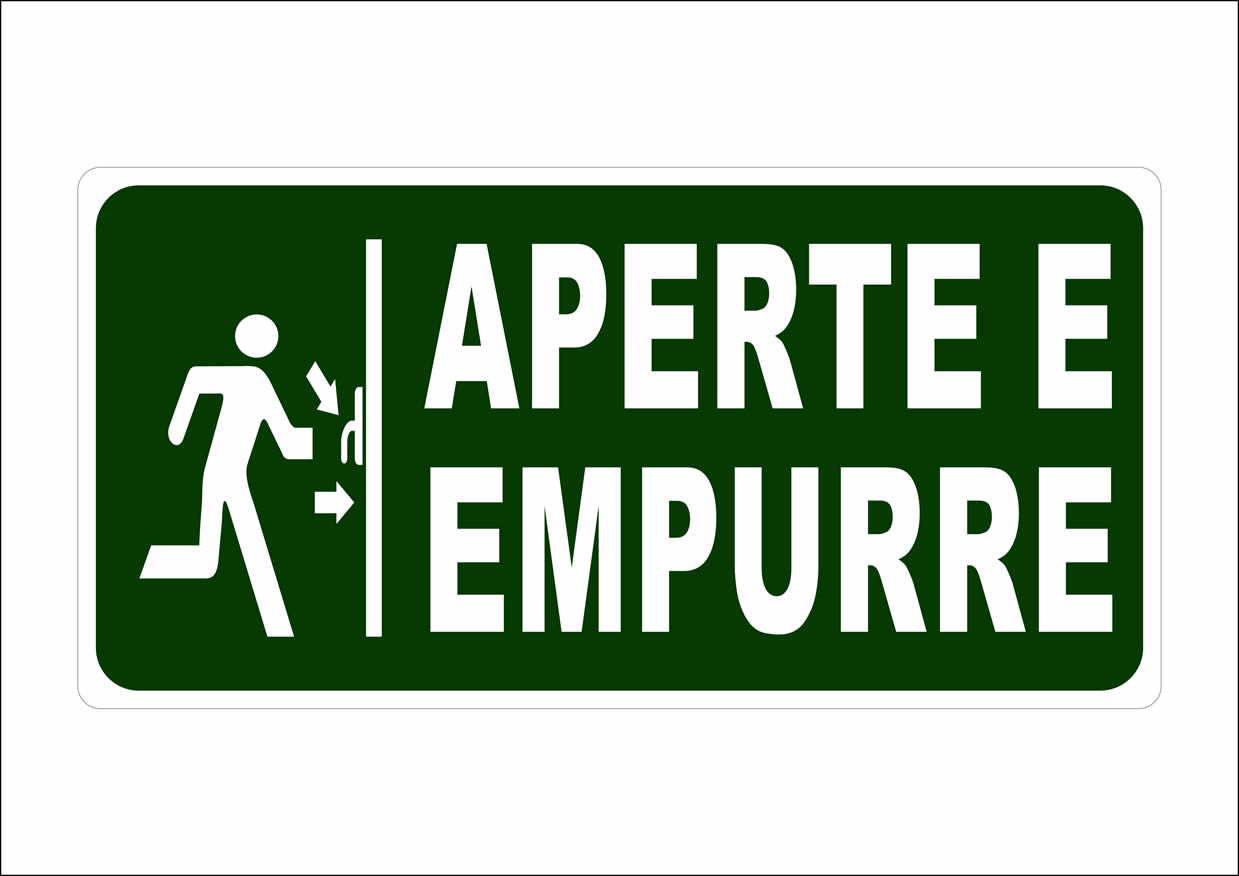 Placa S18 - 256x126mm - Demais dimensões sob consulta